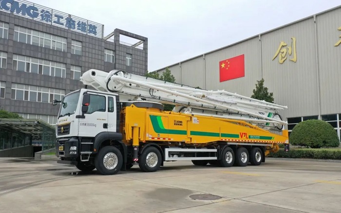 bauma CHINA丨杰出持续 全球五桥最大全律例KY开元75米泵车首台下线