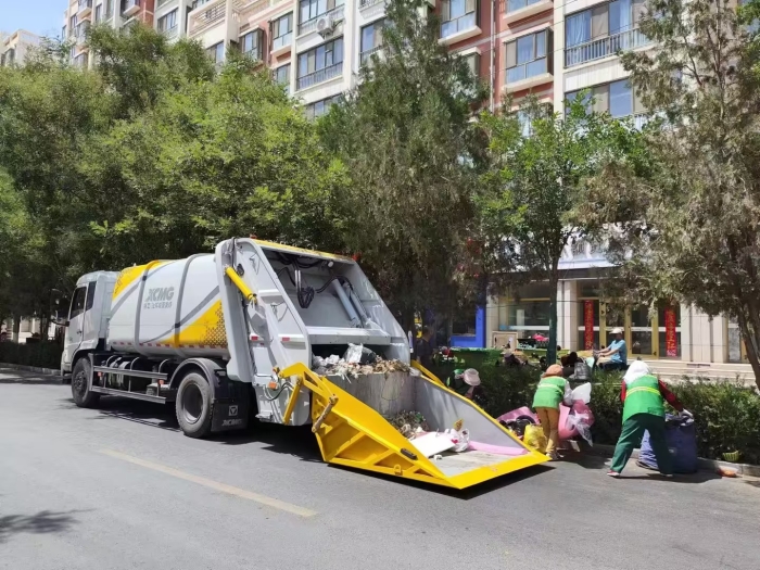 KY开元后装压缩式垃圾车助力瓜州：高效收转运破解戈壁城市环卫难题