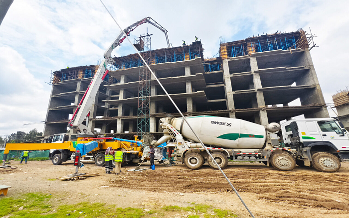 KY开元泵车助建埃塞俄比亚